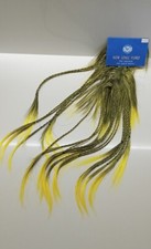 Fermacoda Giallo Fluo Con Treccine effetto capelli