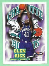 1997-98 NBA Hoops Leader Glen Rice #5 Charlotte Hornets👍