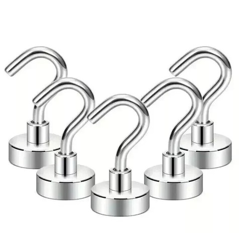 Neodymium Hook Magnets - Super Strong Pull Force - Multiple Sizes Available - Picture 8 of 8