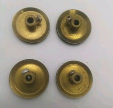 Gilbert Erector Set Part P-7 Brass Plated Pulley 5/16" Hub Lot of 4