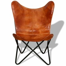 Vintage Handmade Cowhide Leather BKF Butterfly Chair Relax Arm Chair Only Cover.