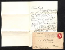 Newburgh ME Amos W. Knowlton* 1915 John M. Oak ALS re: Governor Support List VGC