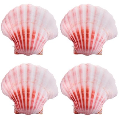  4 Count Ausgestopft Bett Muschelkissen Schlafkissen Spielzeugkissen