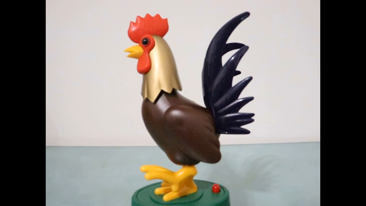 MOTION! Alarm Clock Mantel Vintage 1970s ANIMATED! Sound Extremely