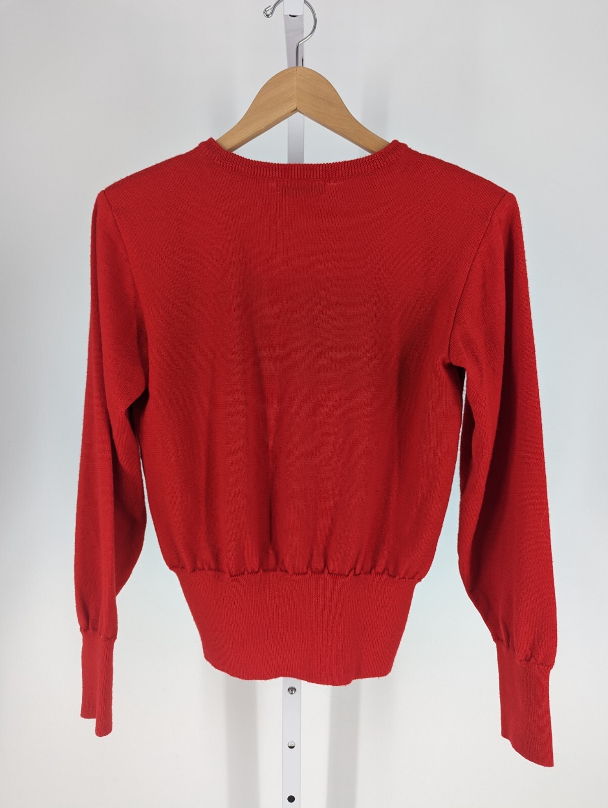 Maglione Yves Saint Laurent Maglia Vintage Anni '90 Carte Poker Logo Rosso Rive Sinistra