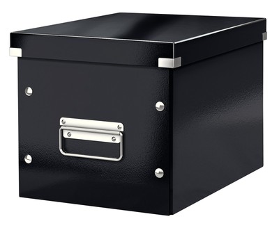 Leitz Medium Storage Cube, Black, Click and Store Range, 61090095 Medium Black