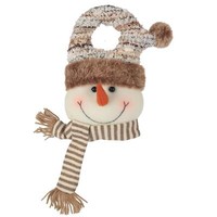 Jingles Schneemann Weihnachts-Ornament Deko Beige - 25Cm TüRgriff AnhäNger