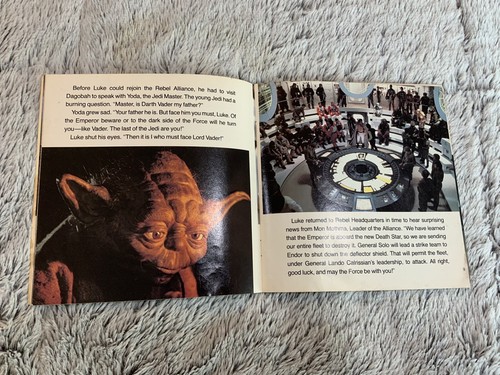 Vintage 1983 Star Wars Return of the Jedi Read Along Book Only No Tape - Picture 7 of 13