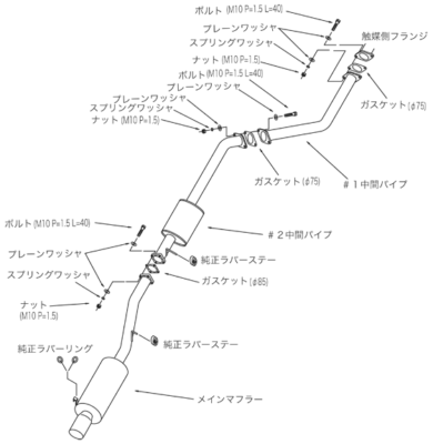 ruze様限定U Ｋ HKS Hi-Power 409 EXHAUST For TOYOTA MARK II JZX100 1JZ-GTE 31006