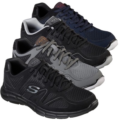 Herren Skechers Verse-Flash Point Sport Fitnessstudio Wandern Schnürtrainer Größen 6 bis 13