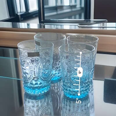 The Chroma Collection Blue Juice Glasses