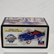 Die Cast Pedal Car 1:6 1948 BMC Stake Truck Bank Big A Auto Parts Crown Limited