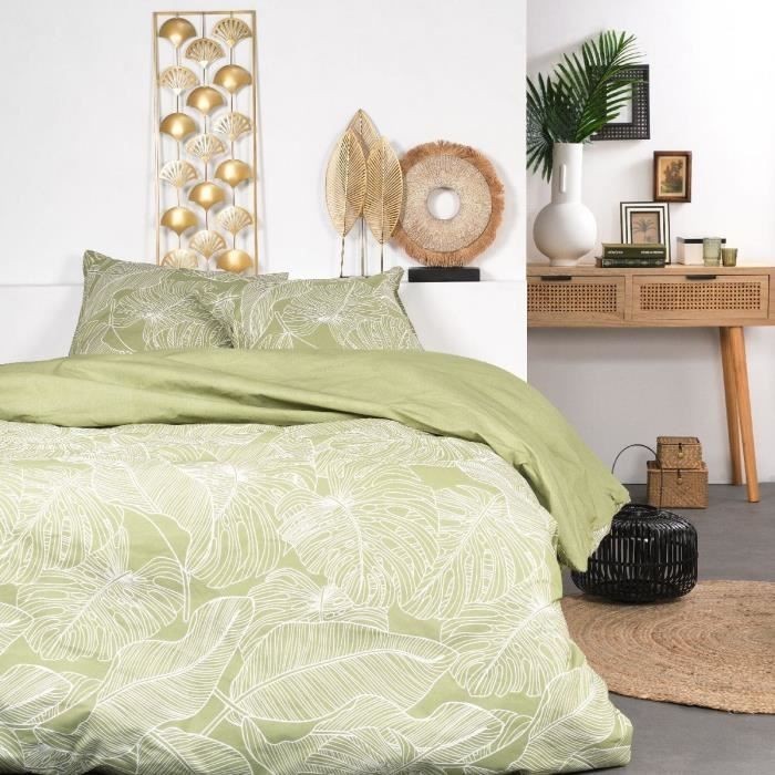 Housse de couette 240x260 TODAY Sunshine parure de lit 2 personnes floral