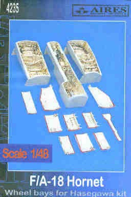 ARS4235 1:48 Aires F-18A F-18B F-18C F-18D Hornet Wheel Bay Set (HAS kit)