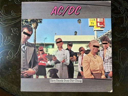AC/DC – Dirty Deeds Done Dirt Cheap LP 1976 US 1st Press Atlantic Bon Scott VG+
