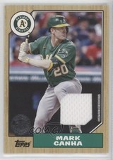2022 Topps Series 1 1987 Topps Baseball Relics Mark Canha #87R-MCA 0c9g
