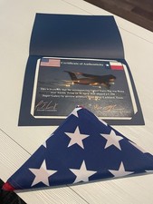 C-5M Super Galaxy USAF Certificate US Flag Flown Onboard Over Austin TX COA C-5