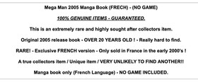 Mega Man 2005 Rare Manga Book Video Game Retro GBA NES Promo Vintage Merchandise