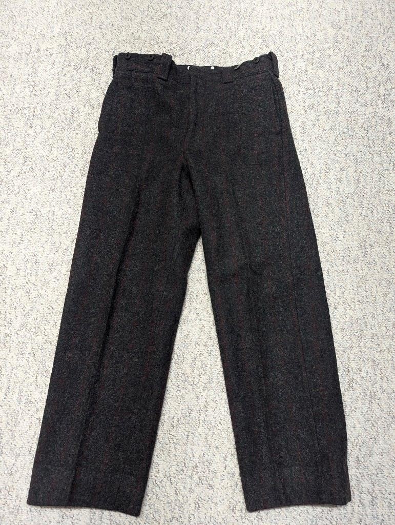 vintage USA made WOOLRICH hunting MALONE pants 34x30 wool