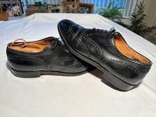 VINTAGE Church's Custom Grade Black Oxford Wingtip Shoes Size 11.5 MADE IN UK