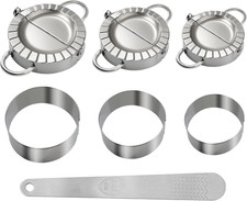 3-In-1 Stainless Steel Dumpling Maker Set - Professional Dumpling Press & Empana