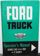 1964 Ford Series 100 Thru 350 F P Series Truck Operators Manual Original