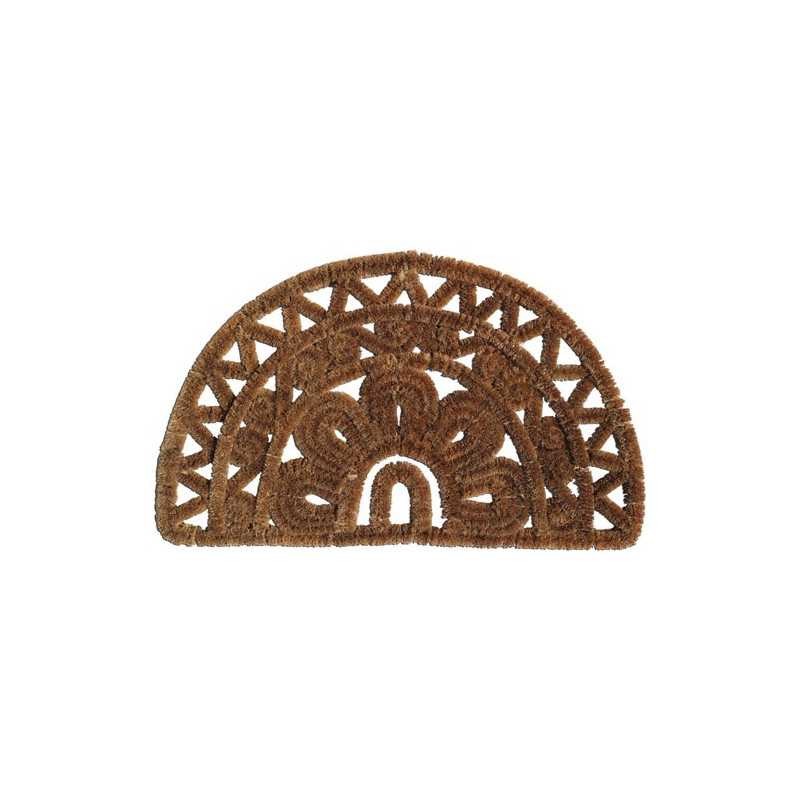 Paillasson coco et métal IDMAT tapis de prestige pour entrée 75x45cm