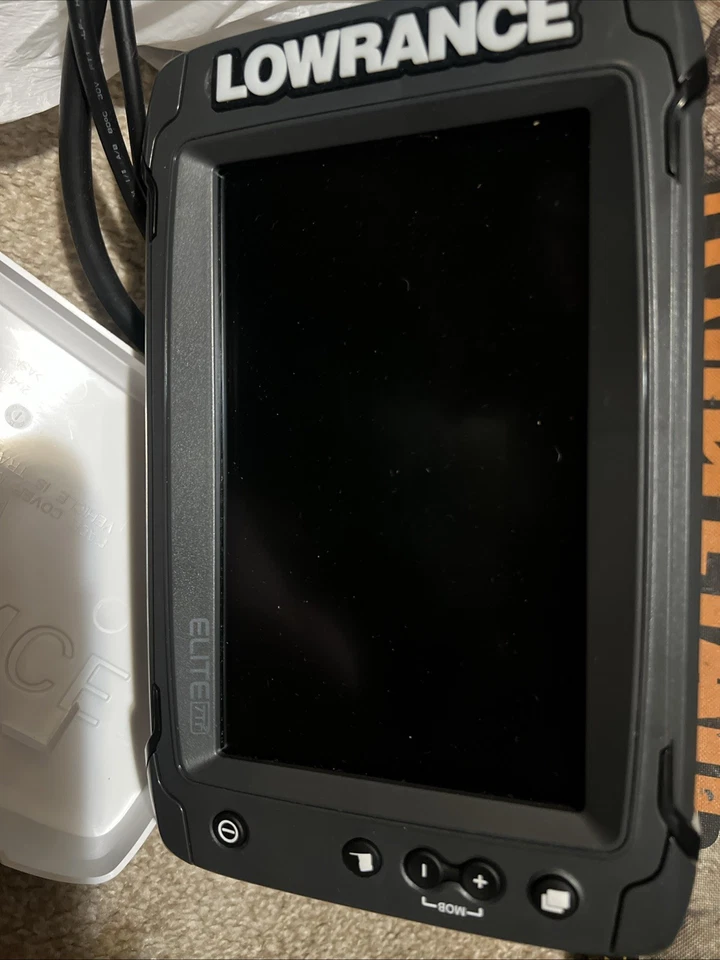 Lowrance Elite 7 Ti Boat Sonar Radar Head Unit Fishfinder Chartplotter Display - Image 3 of 4