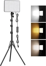 30W Photography Lighting Kit with Tripod Stand and LED Video Light