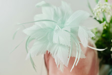 Elegant Flower Feather Fascinator Hair Clip & Headband Wedding Royal Ascot Races