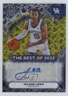 2025-26 Bowman U Best of Yellow Lazer Refractor 37/75 Jaland Lowe #BA-JL Auto