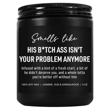 9 oz Funny Divorce Gift Scented Candle, Women, Cheer Up, Breakup, Party Decor