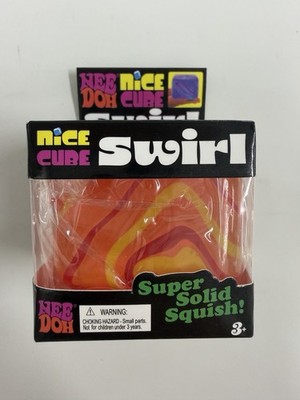Nee Doh Nice Cube Swirl Orange NEW IN BOX new in box