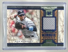 Alex Rodriguez 2025 Topps Museum #MMR-ARO Sapphire Meaningful Material Patch /35