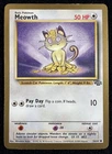Meowth Gold Border Jungle 1999 Pokemon Card Fruit Roll-Ups Promo 56/64 - LP