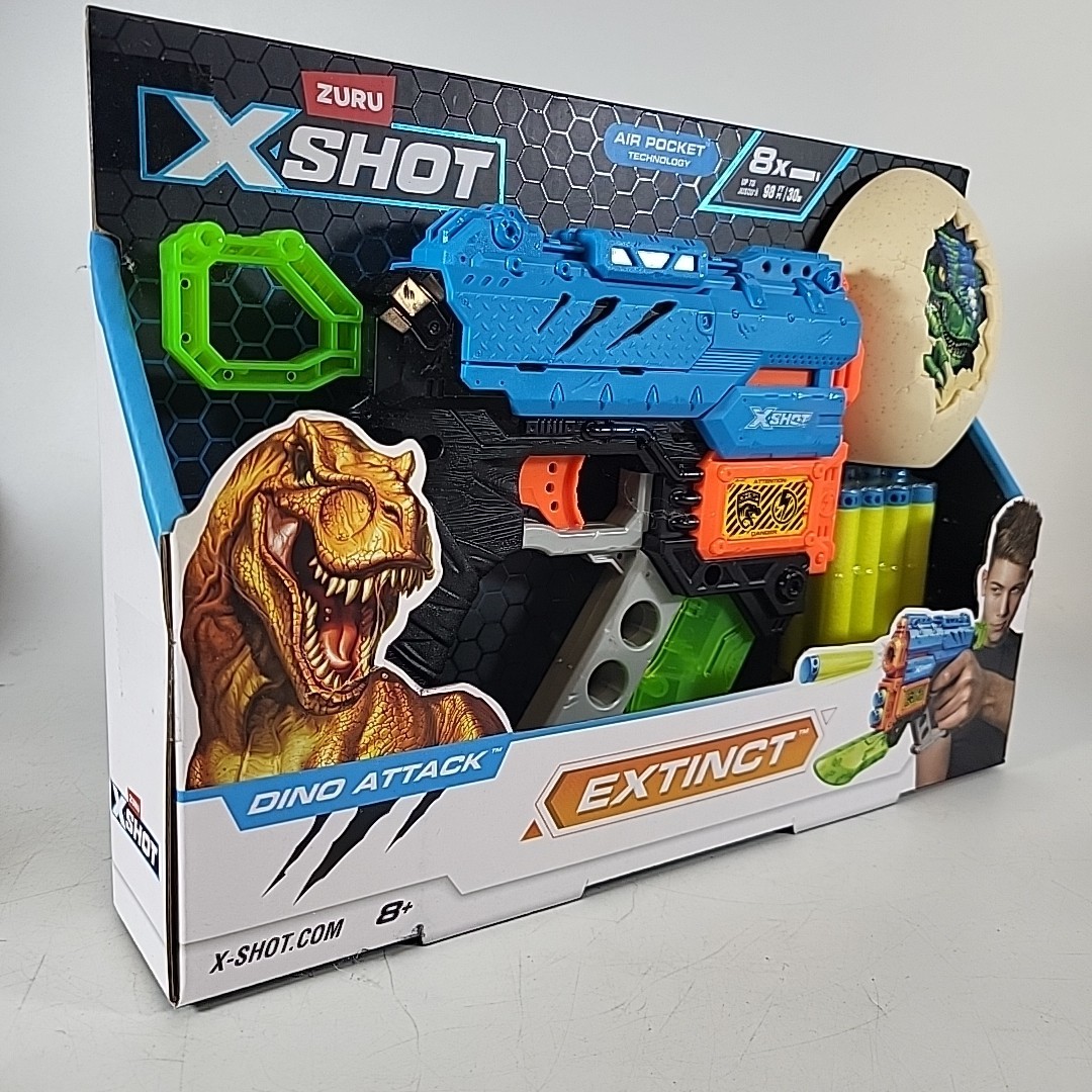 Zuru Xshot Dino Attack Extinct Foam Dart Blaster Gun With Darts Toy