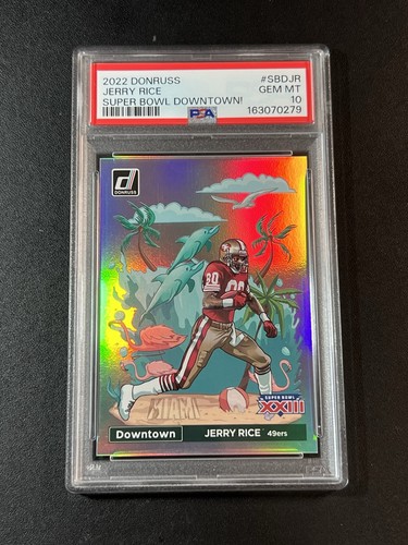 2022 Donruss Jerry Rice Super Bowl Downtown PSA 10 SSP Pop 11