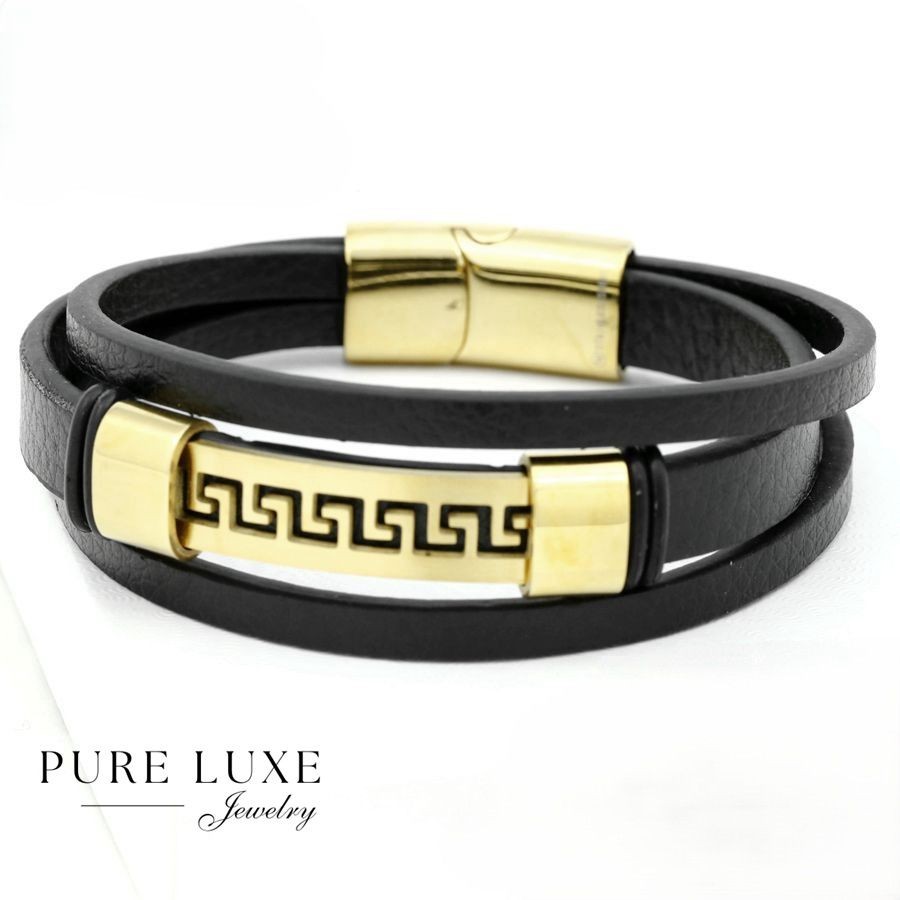 キキ / leather wristband Men's,Stainless Steel 8