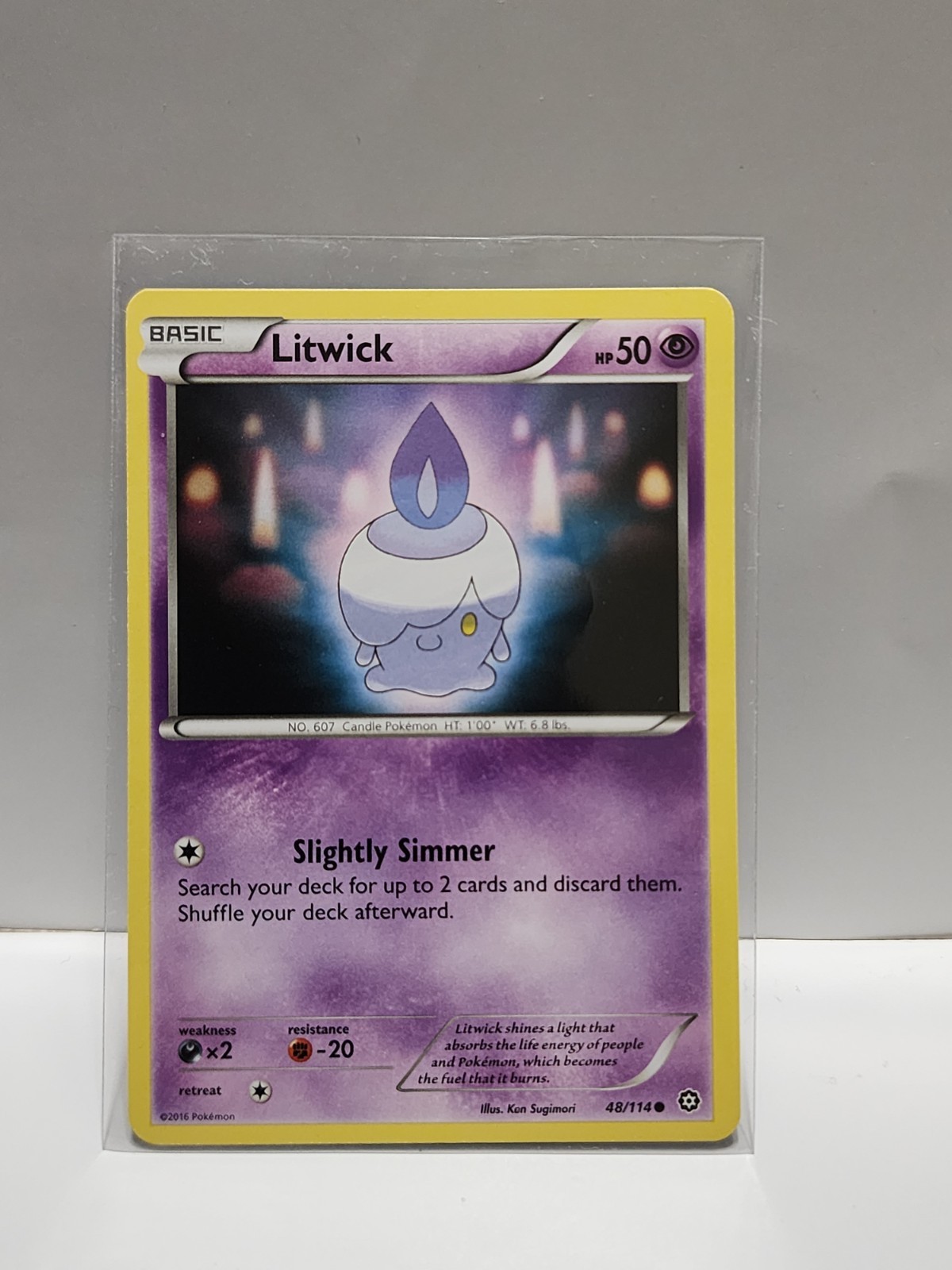 Litwick 48/114 XY Steam Siege Regular Pokemon TCG Card [ENG]*