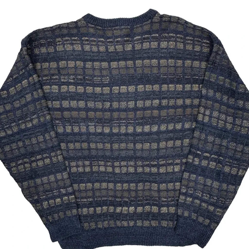 Cambridge Checked Sweater - Medium Gray Acrylic - image 6