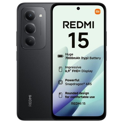 XIAOMI Redmi 15, Smartphone 8+256GB, 6,9'' FHD+ 144Hz DotDisplay, Snapdragon 685,