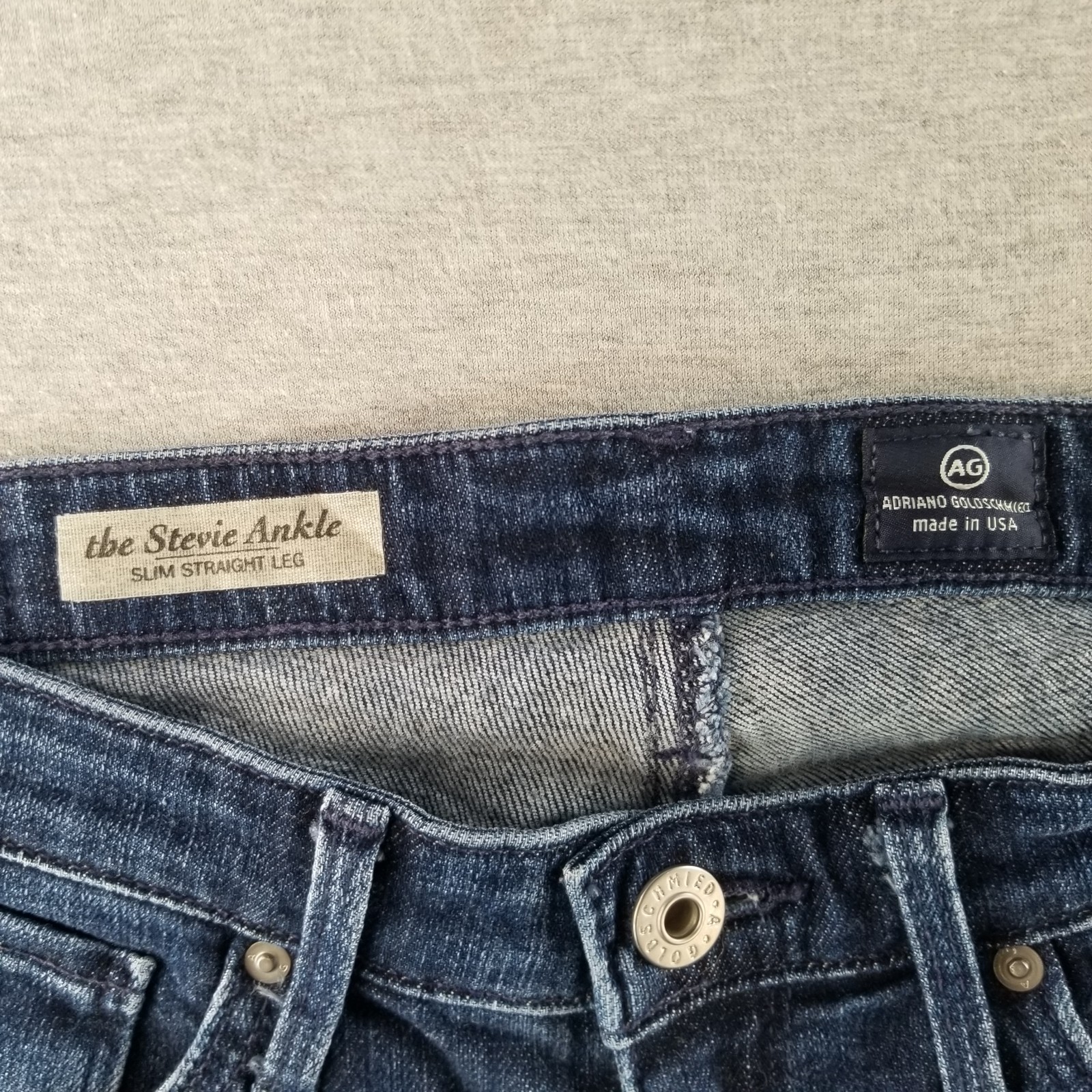 Adriano Goldschmied Jeans Womens Sz 26R The Stevie AnkleSli StraightLeg Normcore thumbnail 3