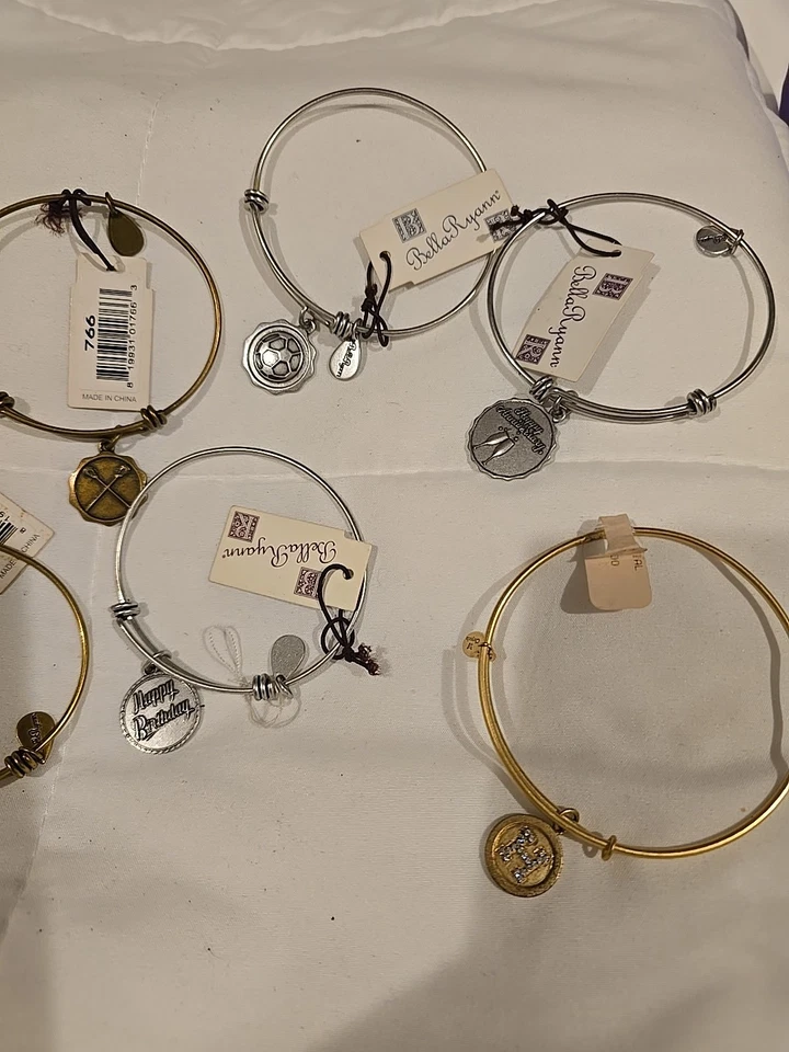 Lot Of 9 Bella Ryann Silver Color Bangle Bracelet- New with Tags - Image 3 of 4