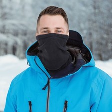 Winter Windproof Fleece Neck Warmer Scarf Face Mask Gaiter Unisex Black