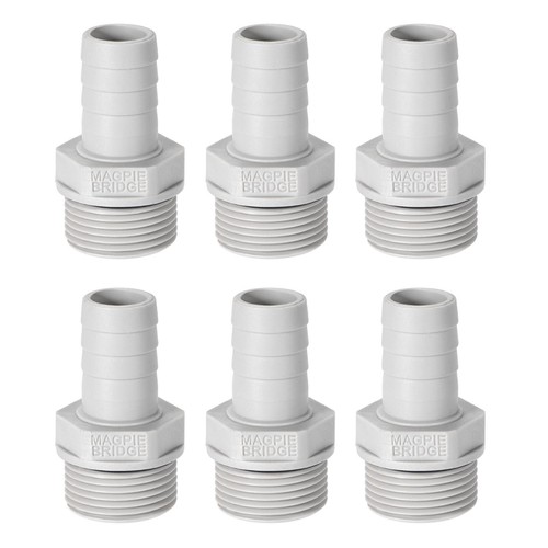 Raccordi In Ottone Per Tubo Flessibile – Adattatore 8 Mm Spinato X 1/2″ Femmina Con Fascette – Set Da 2 – Sourcing Map