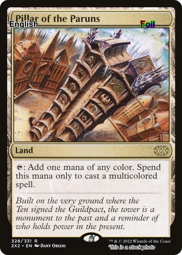 Pillar of the Paruns EN [2X2 - 328] - NM [Foil] TCG MTG