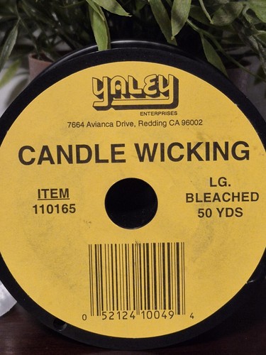 YALEY Candle Wicking Wick roll is approx 30'+/-  left on spool CLEARANCE