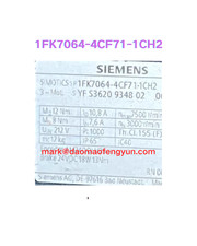 1FK7064-4CF71-1CH2 Second hand servo motor test OK, fast delivery, DHL/FEDEX/UPS