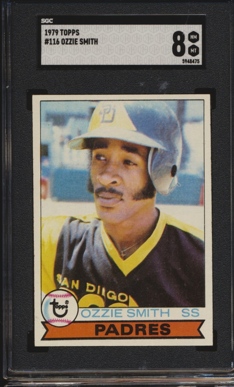 1979 Topps - #116 Ozzie Smith Padres SGC 8 HOF CENTERED