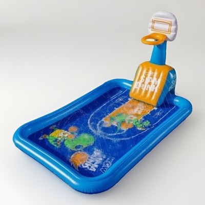 Slam Dunk Inflatable Backyard Splash Pad With Sprinkler WOW Sports NEW IN BOX